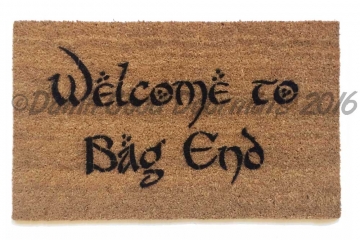 Bilbo Welcome to Bag End The Shire Tolkien doormat