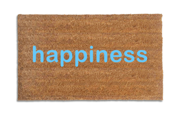 zen  happiness doormat