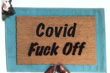Covid Fuck Off  F Bomb doormat