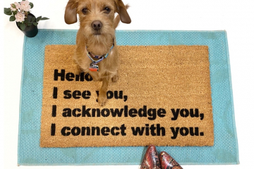 I see you. I acknowledge you. I connect with you. funny doormat
