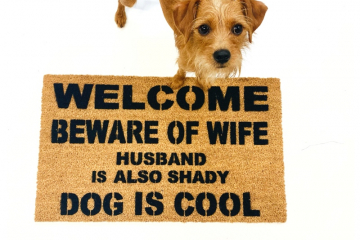 DOG is COOL, beware of wife, husband is also shady doormat