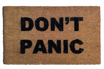 DON'T PANIC | Hitchhiker's Guide | Damn Good Doormat