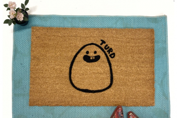 Turd doormat- funny front door mat