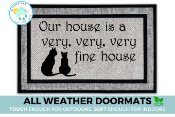 All-weather A very fine CAT house doormat