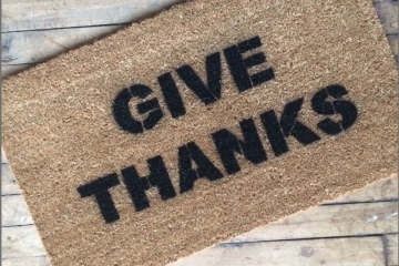 Give Thanks Thanksgiving Turkey Day holiday doormat