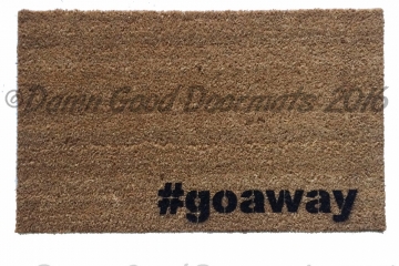 # go away hashtag funny rude doormat