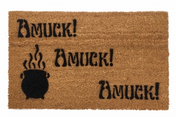 Hocus Pocus Amuck™ Halloween Witchcraft cauldron doormat