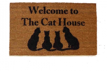 Cat House- cat lover doormat