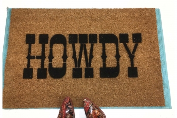 Howdy Texas A&M Aggie welcome doormat