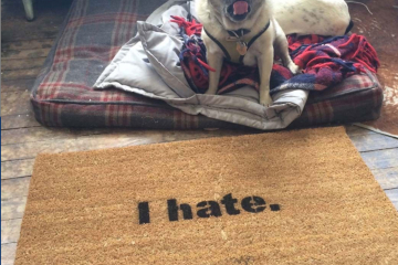 I hate. Funny rude doormat