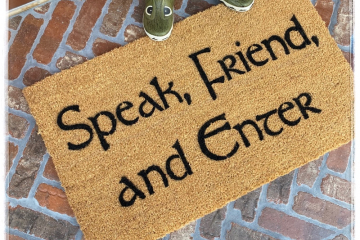 Speak Friend and Enter doormat