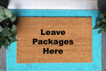 leave packages here