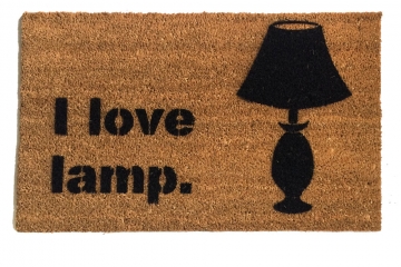 I love lamp, funny Anchorman doormat