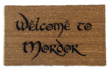 Welcome to MORDOR JRR Tolkien nerd doormat