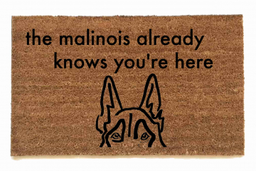 Belgian Malinois Shepherd doormat