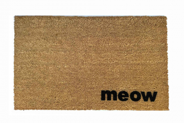 meow cat lover doormat