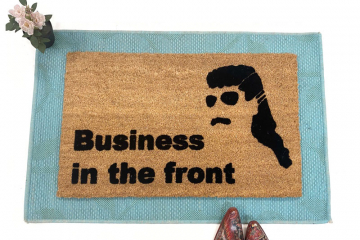 Business in the front™ redneck MULLET doormat