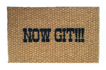 Now Git! Western Ranch style doormat