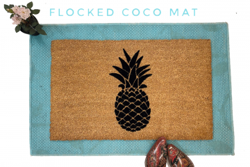 Pineapple boho style doormat