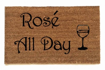 Rose all day™ wine lovers doormat