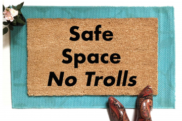 Safe Space NO TROLLS doormat