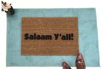 Salaam Y'all, funny southern Muslim doormat