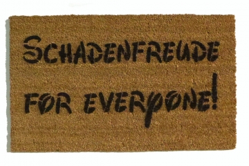 Schadenfreude for everyone!™ funny German doormat