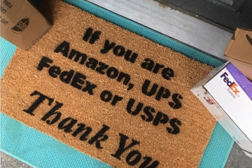 If you are Amazon, FedEx or USPS, thank you! Delivery drivers welcome doormat
