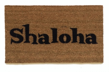 SHALOHA! Jewish Shalom Aloha funny doormat