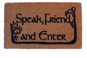 COMMAS JRR Tolkien Speak, Friend, and Enter with TREES SALE
