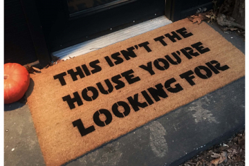 Double wide Isn't the house you're looking for™ Obi Wan funny nerd doormat