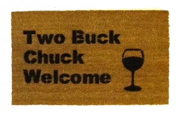 Two Buck Chuck wine welcome doormat