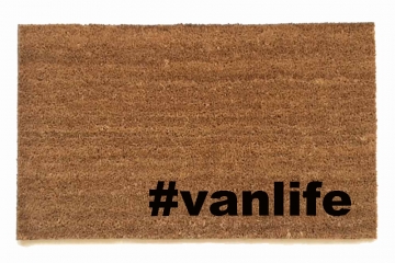 #vanlife hashtag doormat