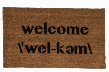 Welcome pronunciation doormat