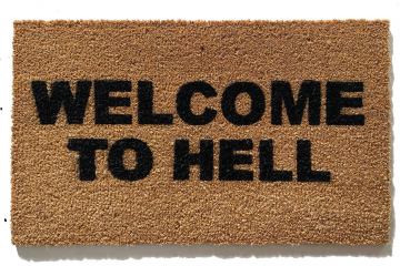 Welcome to Hell | Gothic home decor