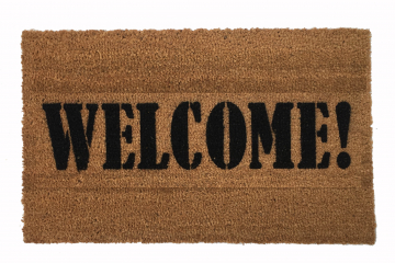 Welcome! door mat