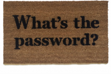 What's the password funny computer nerd door mat