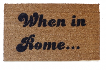 When in Rome Anchorman Ron Burgundy doormat