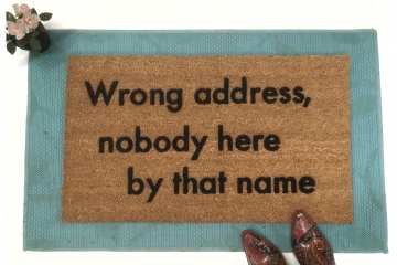 Wrong address doormat