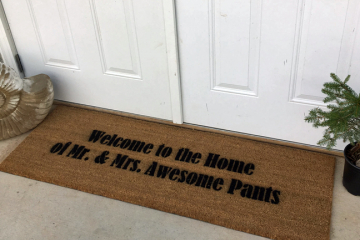 DOUBLE WIDE AWESOME Pants™ doormat