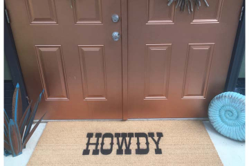 Doublewide XL Howdy Texas A&M Aggie welcome doormat
