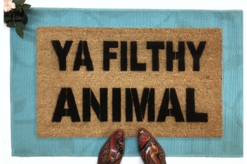 Ya Filthy Animal Home Alone doormat