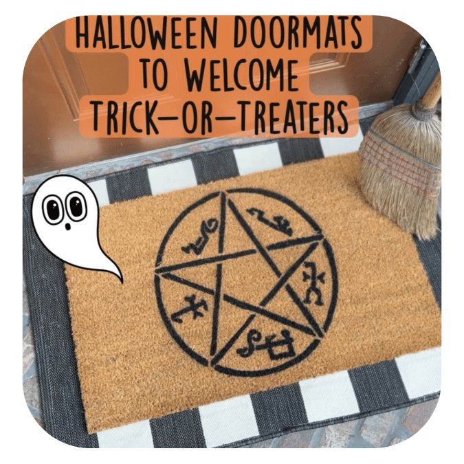 Devil's Trap Supernatural Pentagram | Halloween doormat