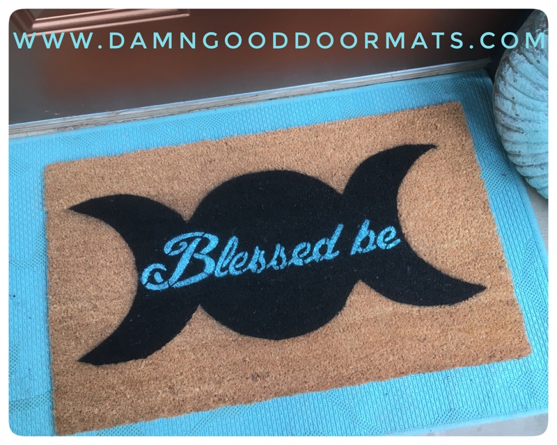 Wiccan Blessed Be doormat