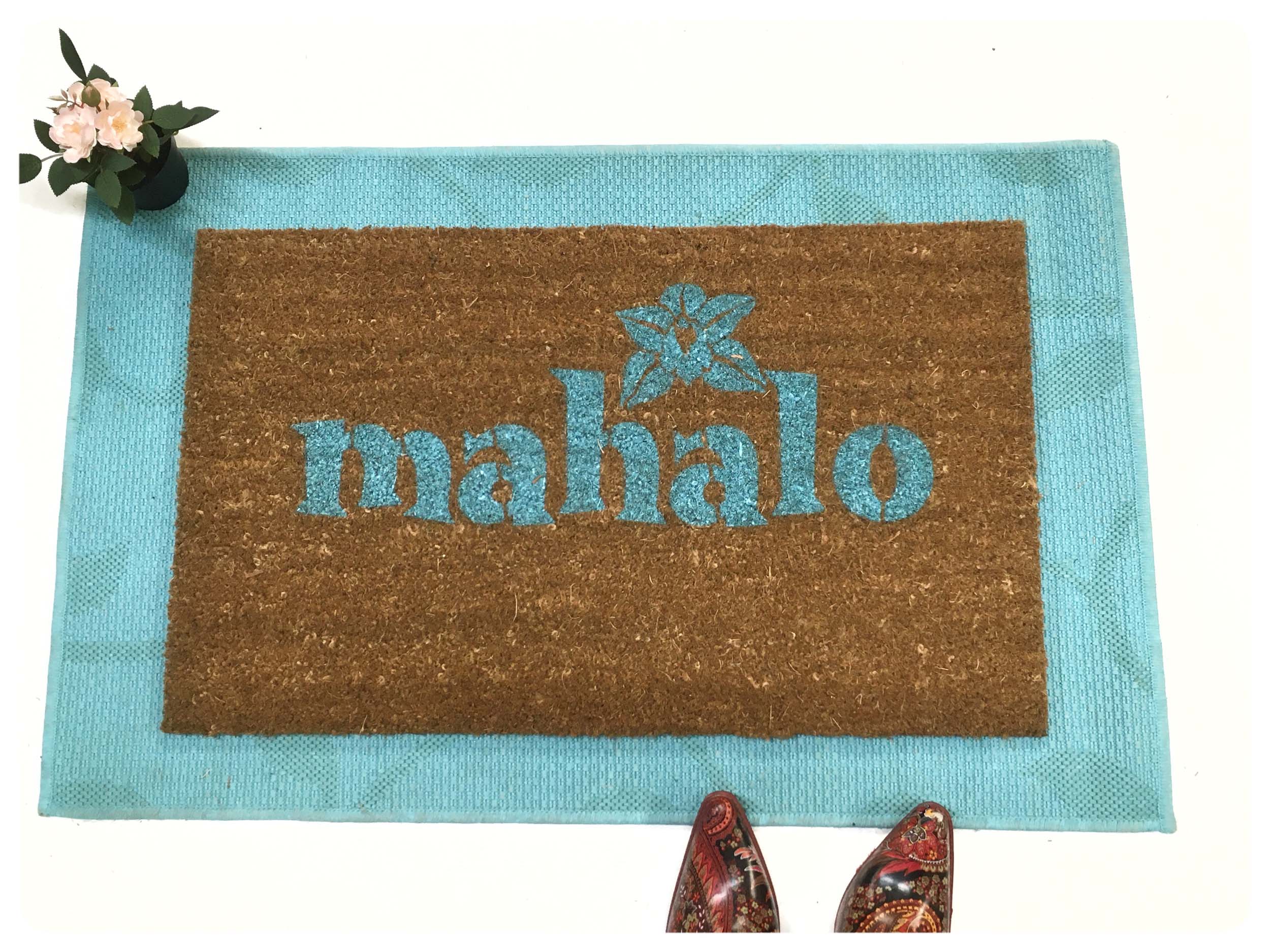 Hawaiian Rug Bath Floor Door Mat Island Signs Woodie Mahalo Hawaii Home Decor N 