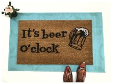 Beer o'clock funny drunk doormat
