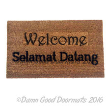 Selamat Datang- Indonesian Welcome doormat