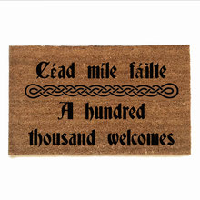 Irish welcome doormat