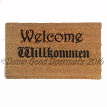 NEW olde english German door mat Willkommen doormat