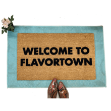 Welcome to Flavortown Guy Fieri doormat funny BBQ welcome new house gift
